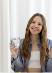 woman drink snp anion drink