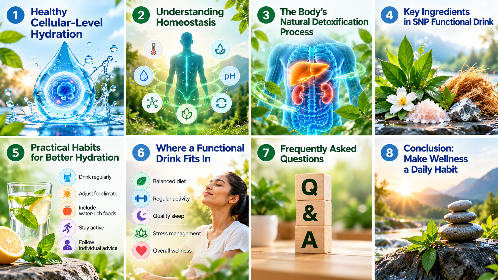 snp Eight-Panel Wellness Infographic